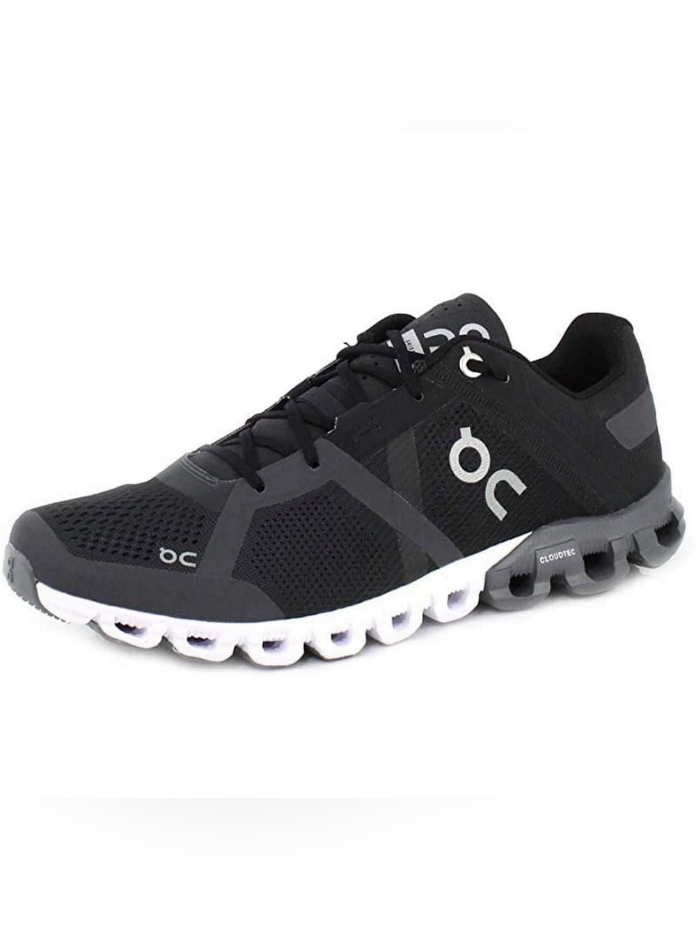 On-Running Men's Cloudflow Running Shoe, Black/ Asphalt 11.5